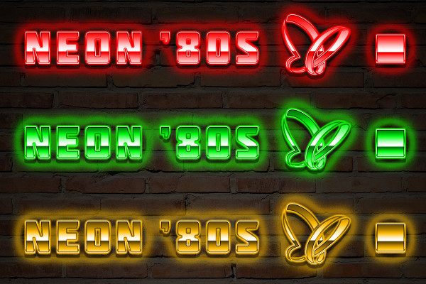 Estilos de neón para Photoshop: el look de los 80