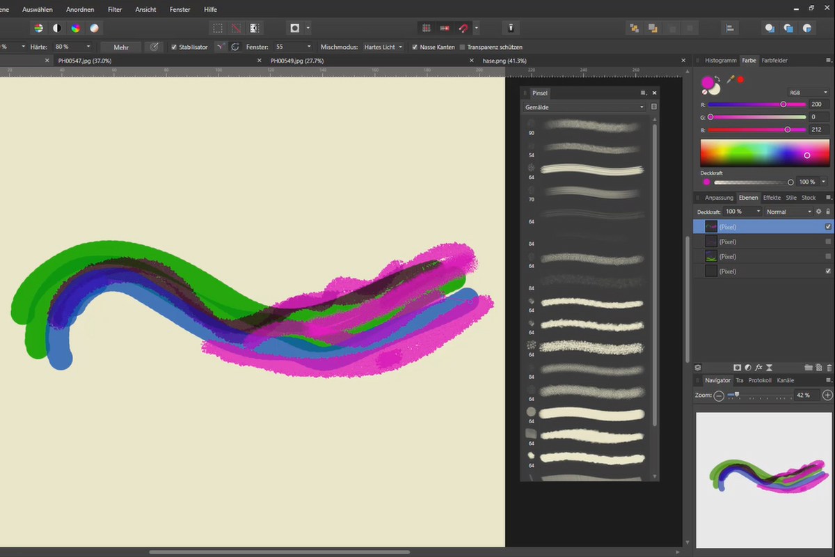 Affinity Photo - Kwast toepassen: 11.1 | Basisinstellingen