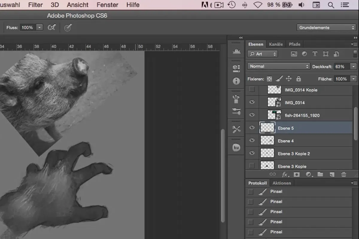 Малюнок персонажа в Photoshop - Модуль 3.3 Тваринні поверхні - шерсть
