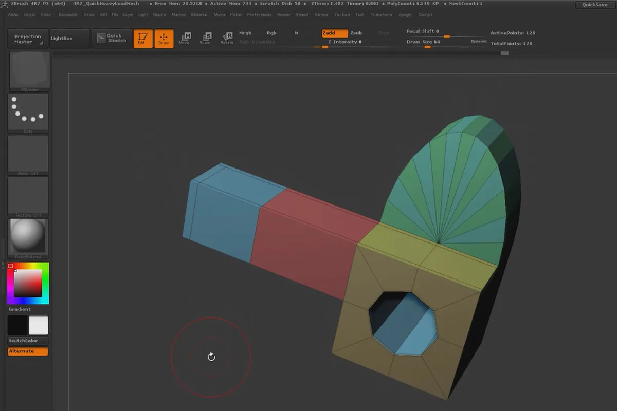ZBrush 초보자를 위한: 3.5 ZModeler