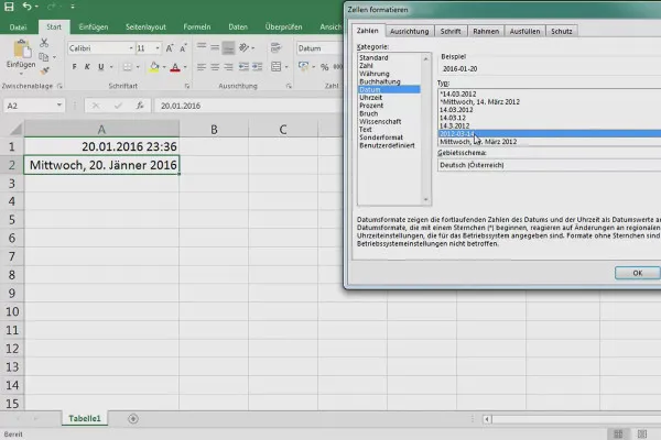 Excel-Grundlagen – Einführung für Anfänger: 11 Der Datum- und Uhrzeit-Trick