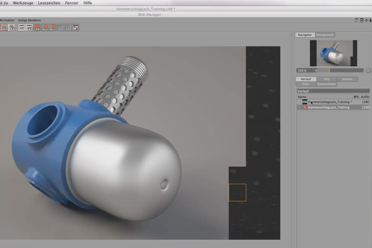 Shader og teksturer - Materialeoprettelse i CINEMA 4D: Hammerslaglak