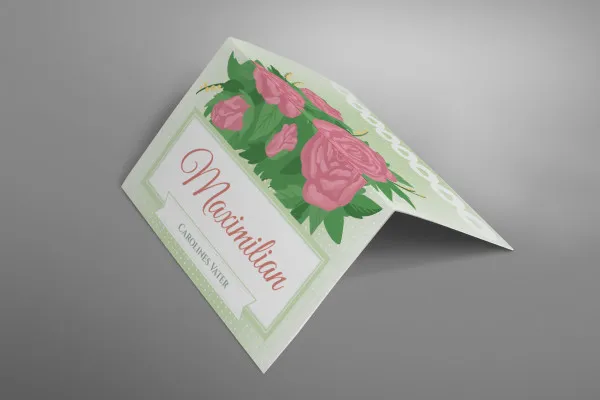 Template set: The perfect wedding place card - Version 10