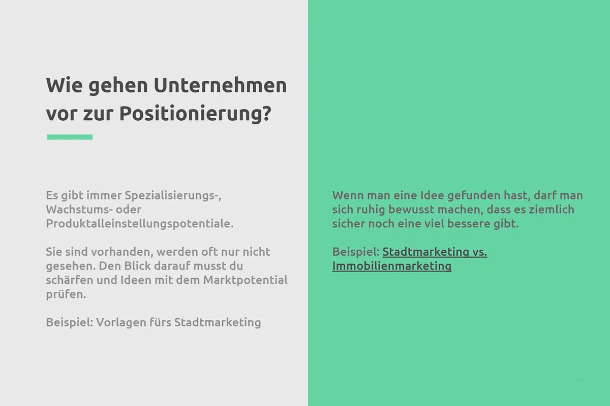 Positionierung von Unternehmen & Markenaufbau: 11 | Schritte bei der Positionierung