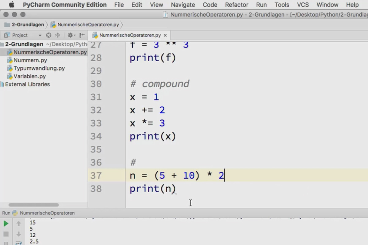 Programación con Python - 2.4 Operadores numéricos