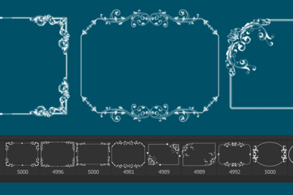 The large brush package - decorated lines, frames and ornaments 11