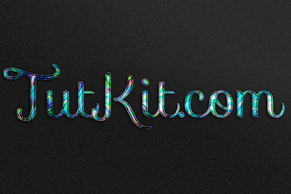 Actions Photoshop de qualité premium - Vol. 2: 10 | Effet holographique pour textes et calques intelligents