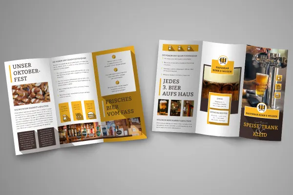 Designskabeloner til flyers og foldere - Version 11.