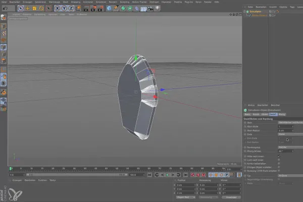 시네마 4D 초보자를 위한 - 3D 실무: 2.3 Extrude