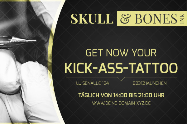 Customizable Facebook Cover Photo Template - Template 10 - Tattoo Artist, Artist
