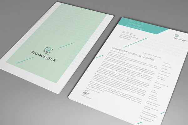 Briefpapier-, Geschäftspapier- & Briefbogen-Vorlage zum Ausdrucken: 10 IT-Firma, Webentwickler Version 2