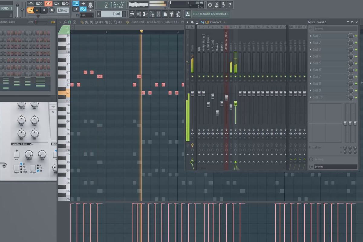 FL Studio ile dijital müzik prodüksiyonu - 3.4 Piano Roll üzerinde çalışmak ve farklı kalıplar içinde çalışmak.