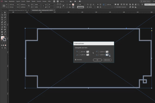 Apprendre InDesign - Tutoriel pour débutants : 2.6 Créer des formes simples et des contours