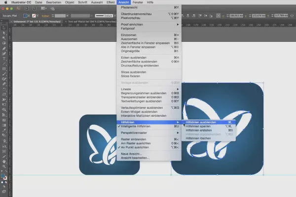 Ilustrator dla początkujących i zaawansowanych - 3.3 Linie pomocnicze i inteligentne linie pomocnicze