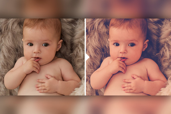Photo preset for baby photos (Lightroom, Camera Raw): 10 | Intense Red