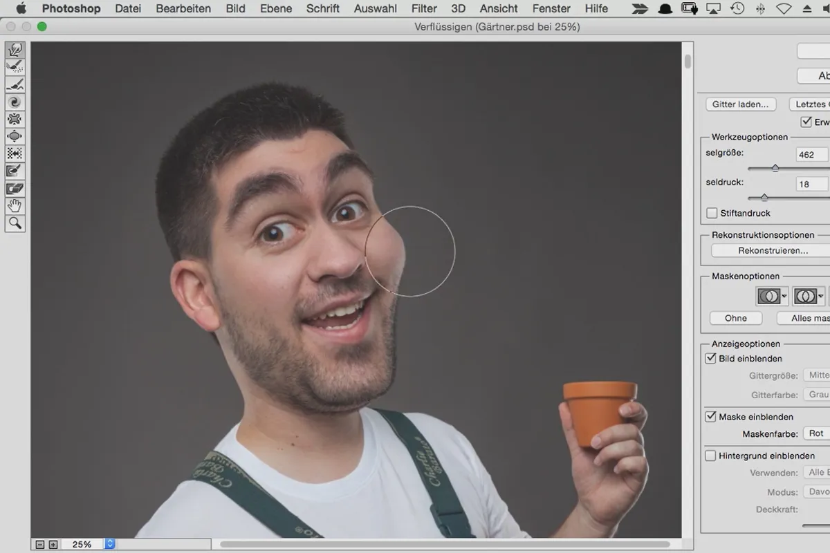 Komedijos stilius: Paveikslėlio mokymas su Photoshop – 3.1 Skystinimas: Žingsnis 1