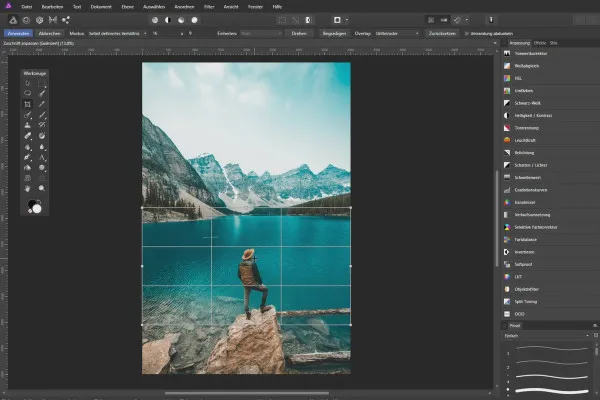 Fotos verbessern in Affinity Photo: 11 | Zuschnitt anpassen