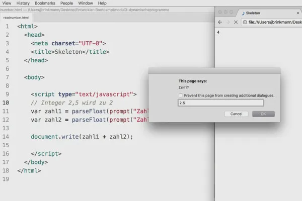 Programmazione software per principianti: 3.2 Inserire numeri
