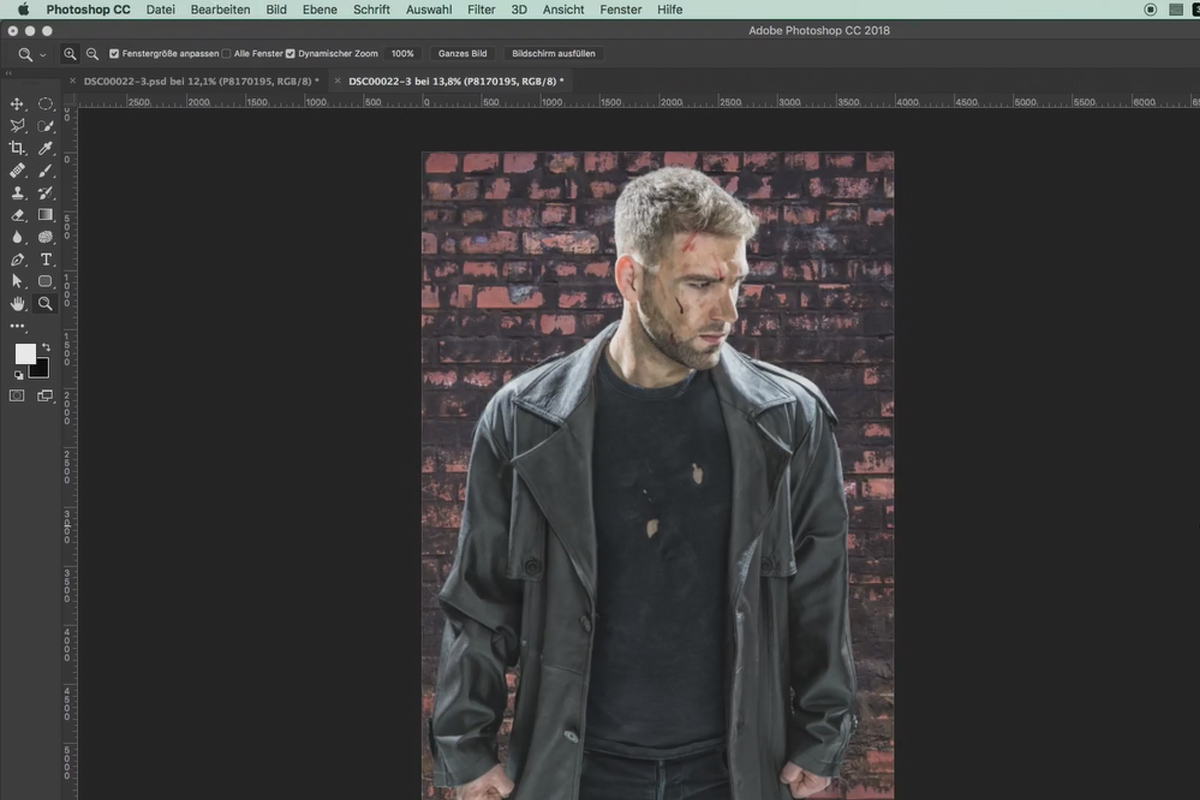 Populære filmplakater og kinoeffekter: Stilen til The Punisher - Sett inn 11 nye bakgrunner