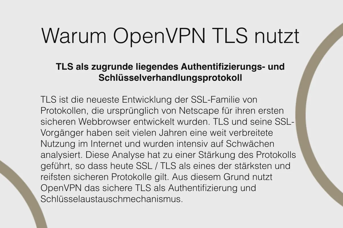 OpenVPN verstehen und einrichten – sicher im Netzwerk: 2.9 Warum OpenVPN TLS nutzt