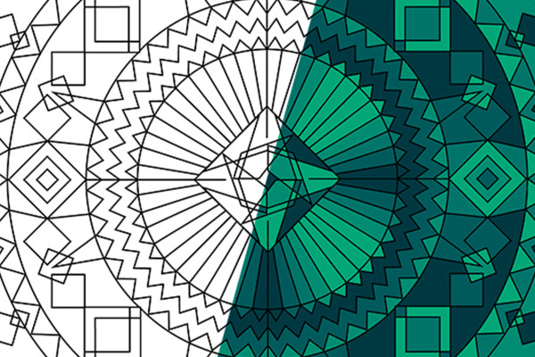 Formas fascinantes: plantillas de mandalas vectoriales - versión 11