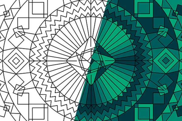 Faszinierende Formen: vektorbasierte Mandala-Vorlagen – Version 11
