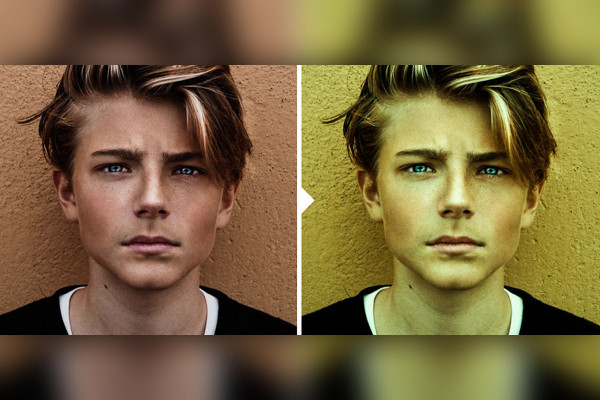 Photo preset for portraits (Lightroom, Camera Raw): 10 | Green Yellow