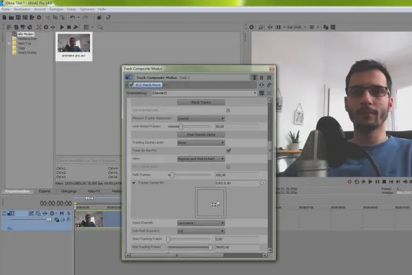 VEGAS Pro 14 - BCC FX 추적