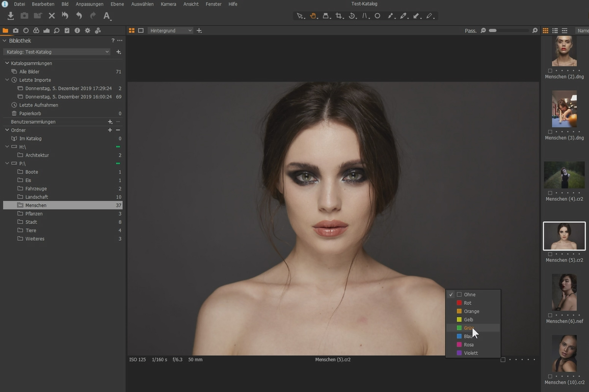 Capture One Pro-handleiding: 2.6 | Foto's organiseren.