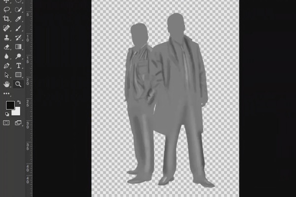 De misdaadlook - Workflow in Photoshop - 12 Dodge and Burn (kleding)