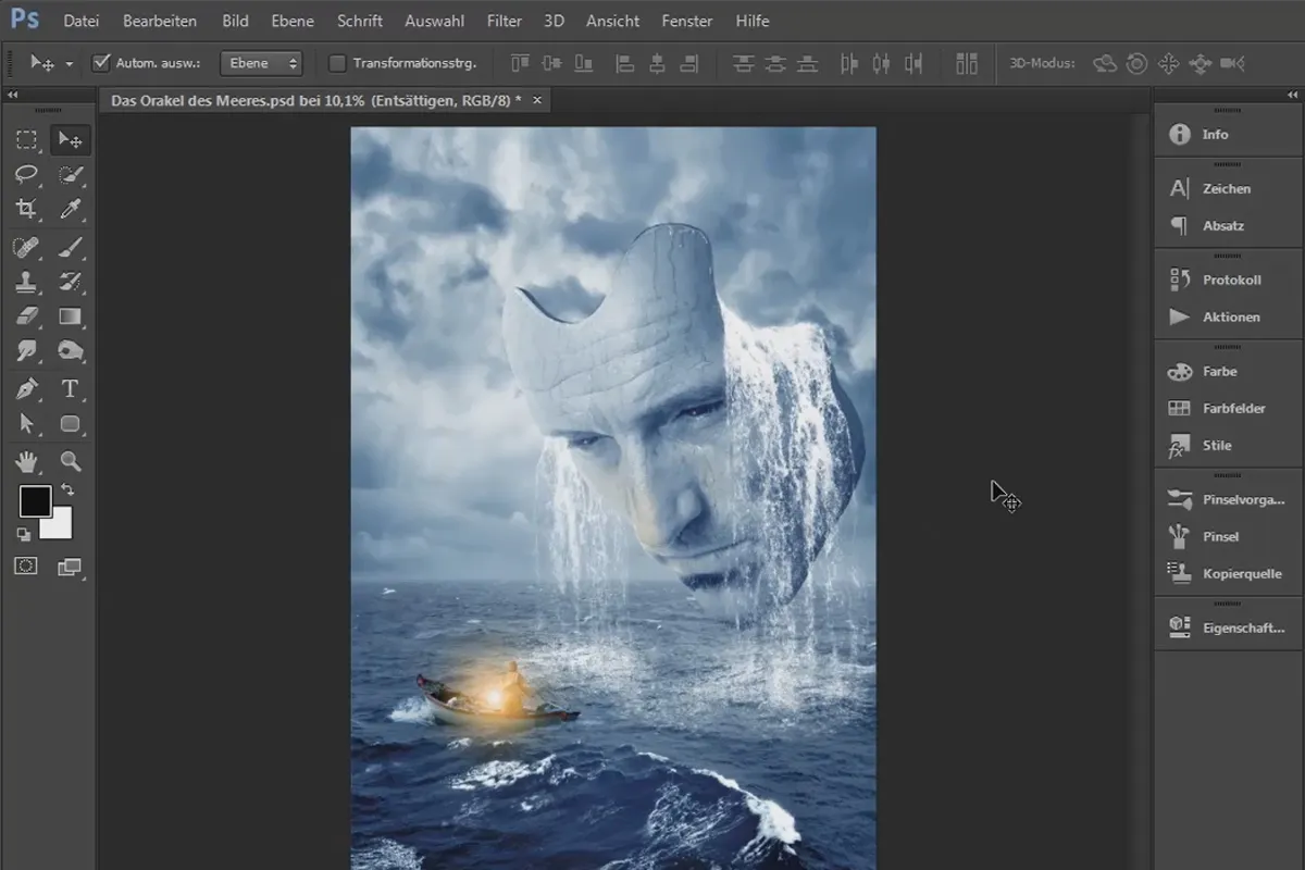 Photoshop-Composing - Das Orakel des Meeres - Teil 12: Der finale Schritt