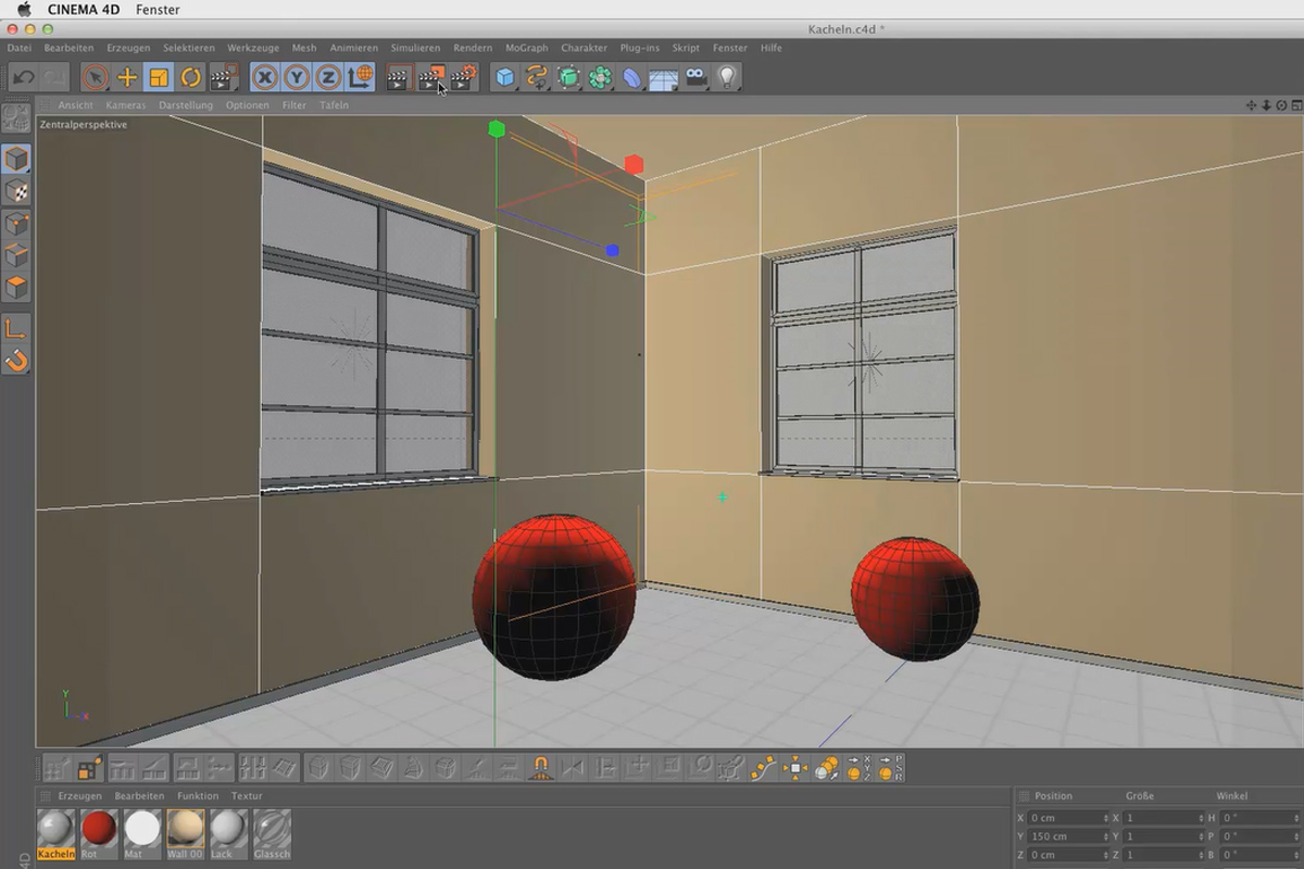 Shader og teksturer - Materialeoprettelse i CINEMA 4D: Tiles