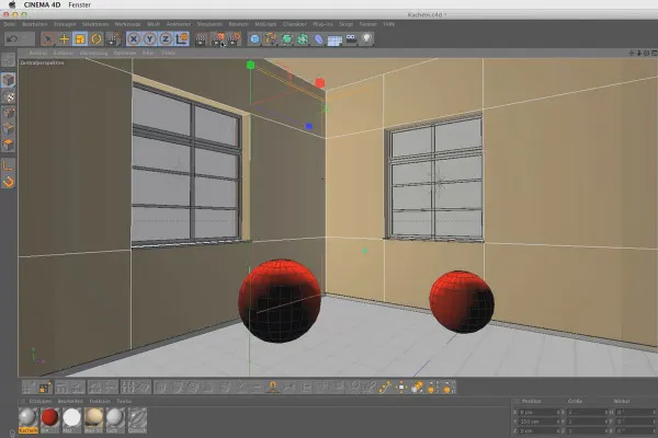 Shader und Texturen - Materialerstellung in CINEMA 4D: Kacheln