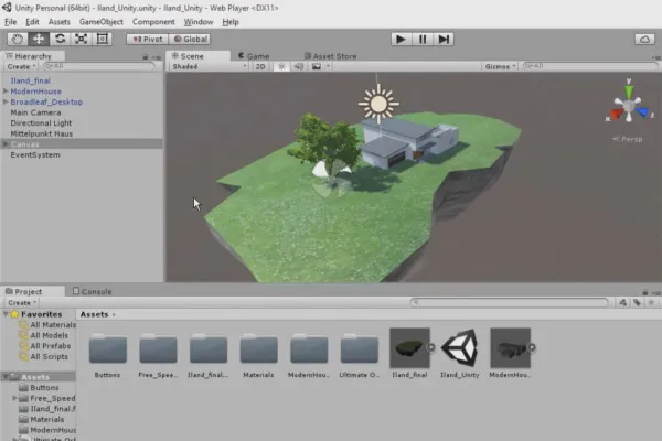 360도 아키텍처 뷰를 Unity와 Cinema 4D로 만들어보세요 - 12 그루의 나무를 애니메이션화하기