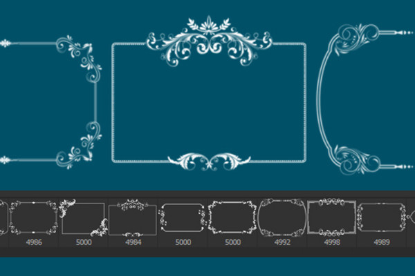 The large brush package - decorated lines, frames and ornaments 12