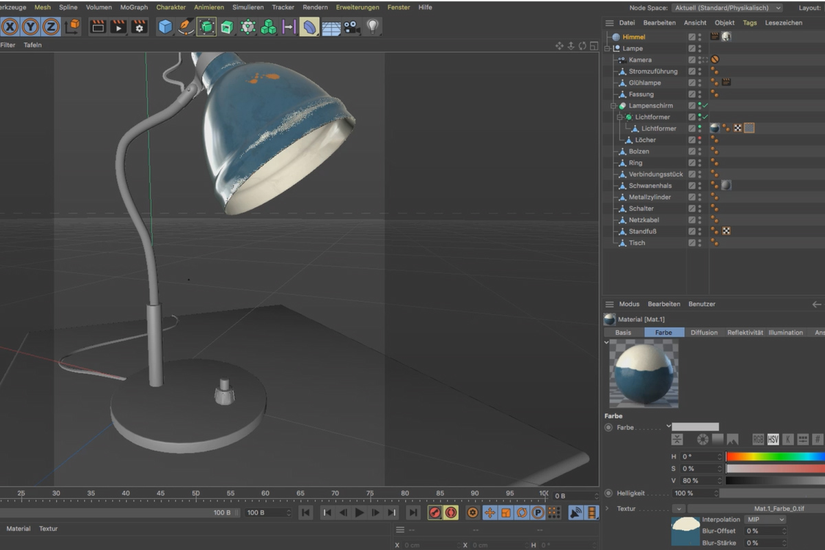 BodyPaint 3D-tutorial: 3.3 Kopia
