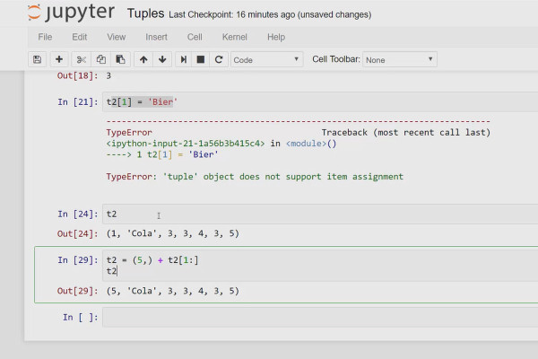 Programmation Python pour débutants - 12 Tuples