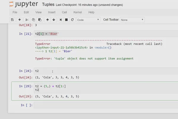 Python programlamaya giriş - 12 Tuples