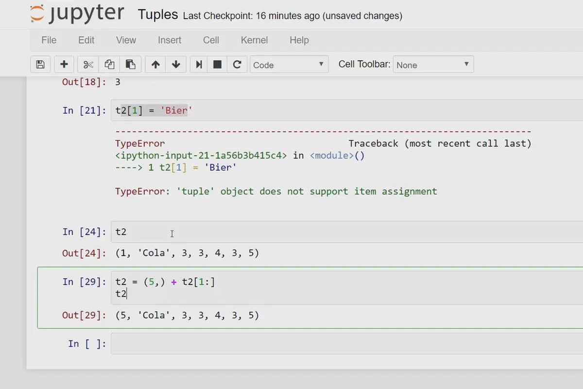 Python programlamaya giriş - 12 Tuples