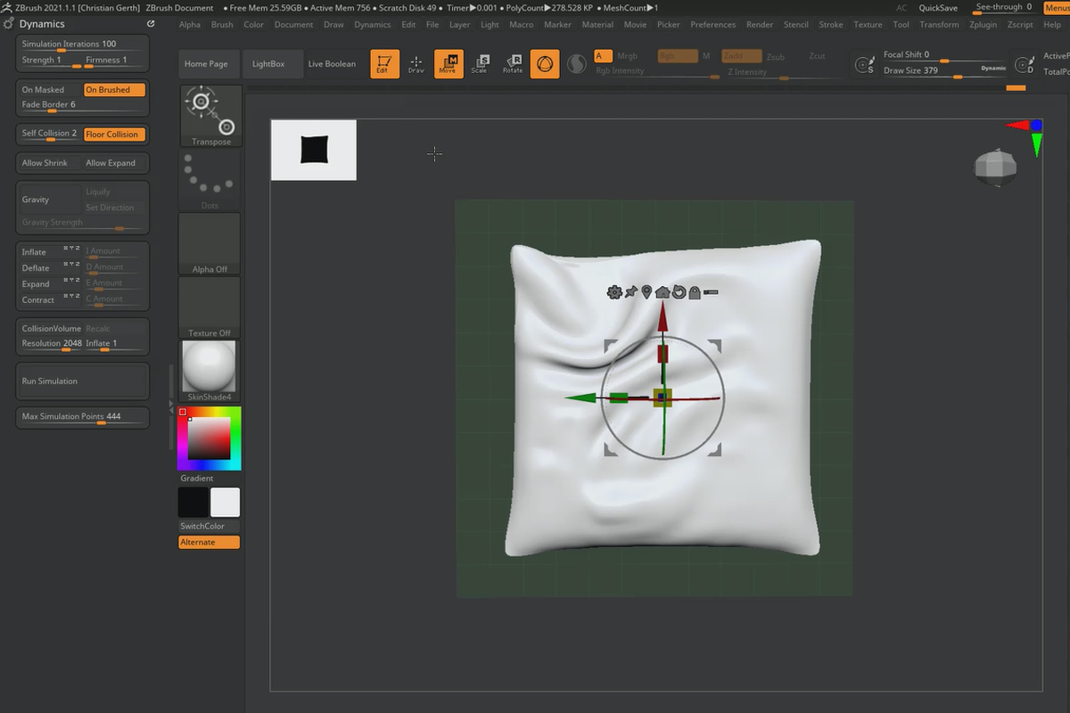 ZBrush 2021 - Videokoulutus päivityksistä: 11.2 | Vaateharjat
