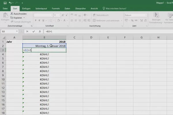 Excel-Training für mehr Effizienz im Büro: Kalender, Organigramm & Co – 3.1 Flexibler Jahreskalender