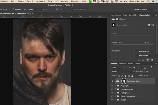 Fúze - Postup morphingu v programu Photoshop - 12 světelných atmosfér