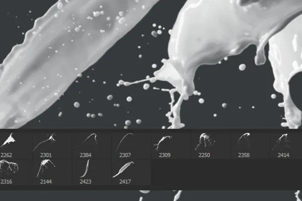 Πινέλα για Photoshop, GIMP, Affinity Photo και συνεργαζόμενα προγράμματα: Milk Bilder 1