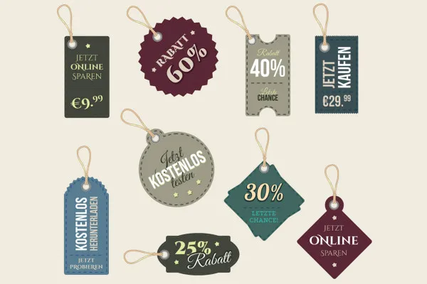 Illustrazioni per pubblicità, banner e siti web - 12 - Labels