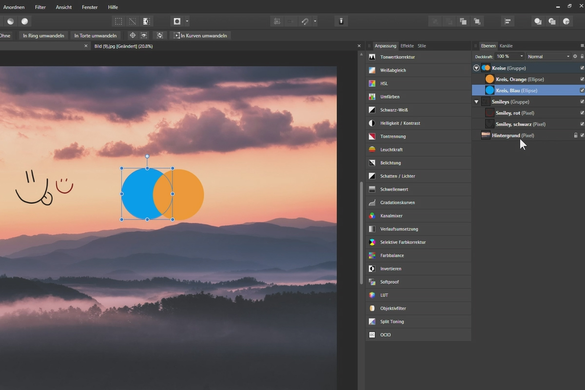 Affinity Photo veiledning – Grunnleggende: 2.2 | Å jobbe med lag I