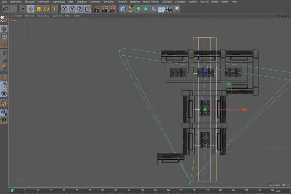 Praxis in Cinema 4D – Modellieren und Beleuchten einer Raumstation: 12 Boden