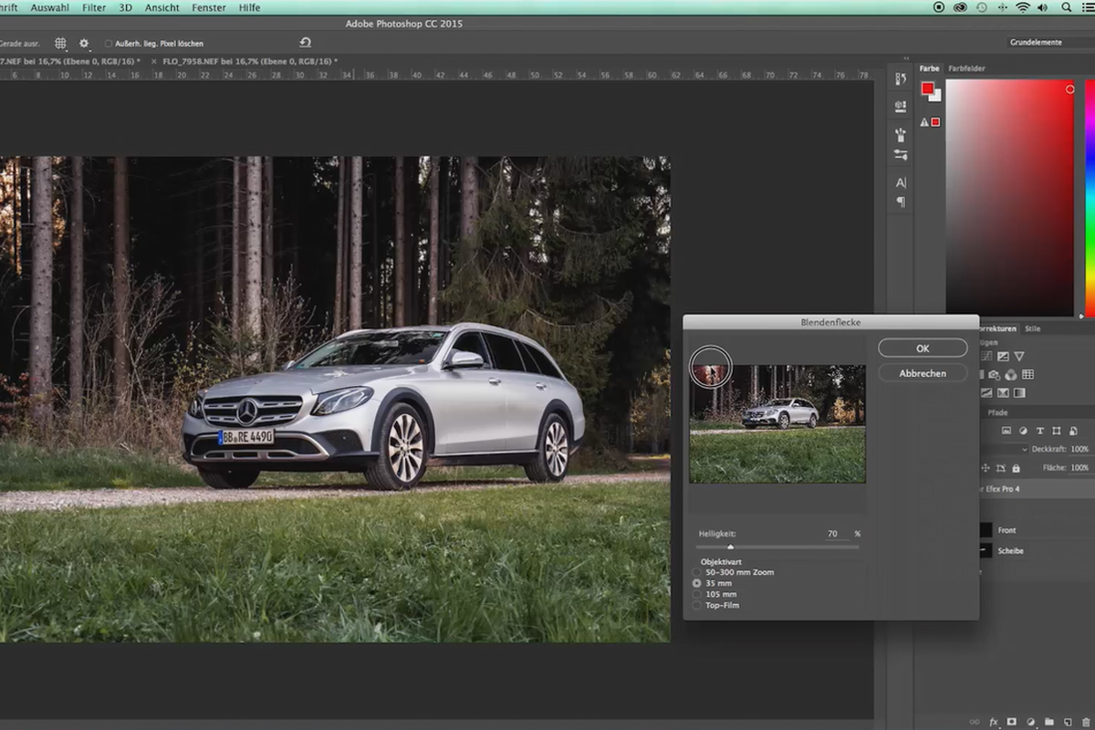 Introduzione alla fotografia automobilistica – 2.8 Ritocco: Dettagli finali