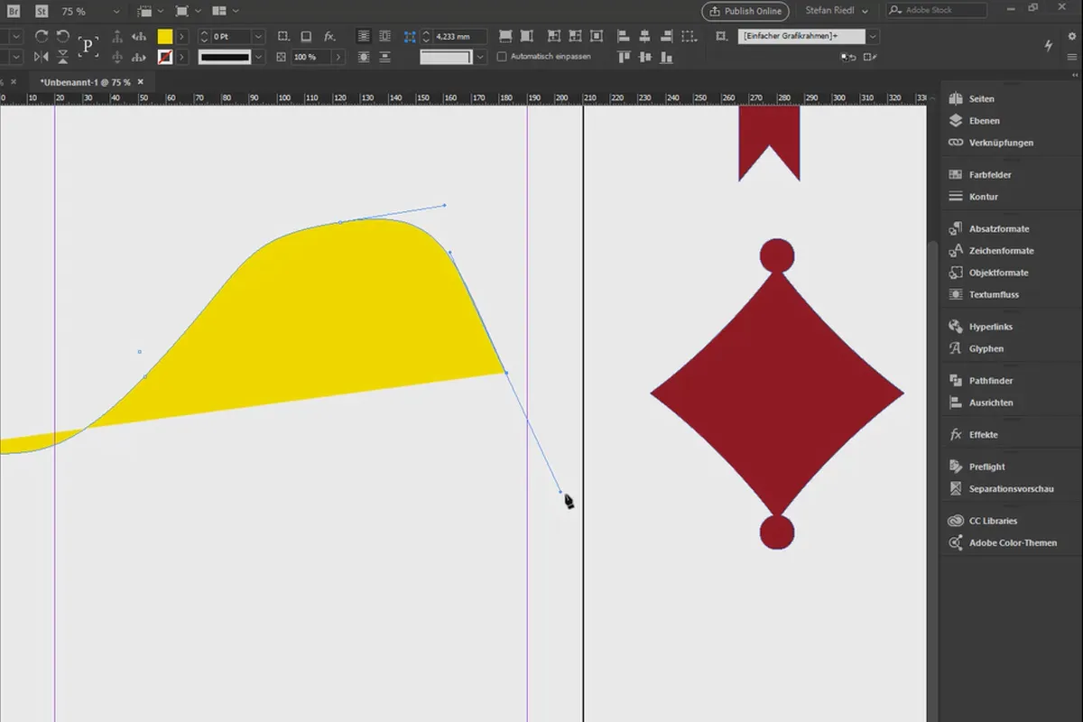 InDesign lernen – Tutorial für Einsteiger: 2.7 Komplexe Formen, Pathfinder, Zeichenstift