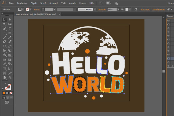 After Effects'te 3D projeler: Logonun hazırlanması Illustrator'da