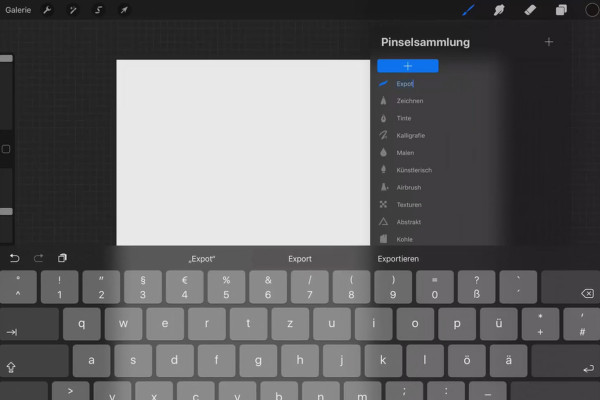 Procreate-handbok - Grundläggande om digitalt måleri på iPad: 2.3 | Importera och exportera penslar